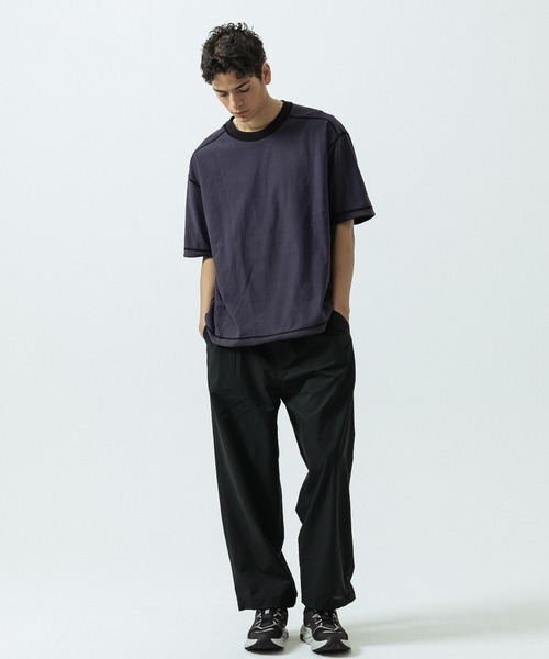 SLICK(スリック)の「【SLICK/スリック】Color Scheme Plating Reversible T-Shirt/カラー スキーム プレーティング リバーシブル Tシャツ(Tシャツ/カットソー・メンズ・ベージュ/ブラック/カーキ・1/2/3)」の15枚目の写真