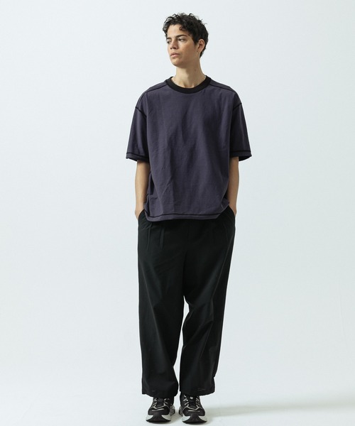 SLICK(スリック)の「【SLICK/スリック】Color Scheme Plating Reversible T-Shirt/カラー スキーム プレーティング リバーシブル Tシャツ(Tシャツ/カットソー・メンズ・ベージュ/ブラック/カーキ・1/2/3)」の16枚目の写真