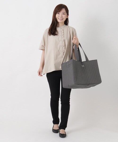 one'sterrace(ワンズテラス)の「ランカ ショッピングレジバッグ(エコバッグ/サブバッグ・レディース・グリーン系5/グレー系4・99)」の14枚目の写真