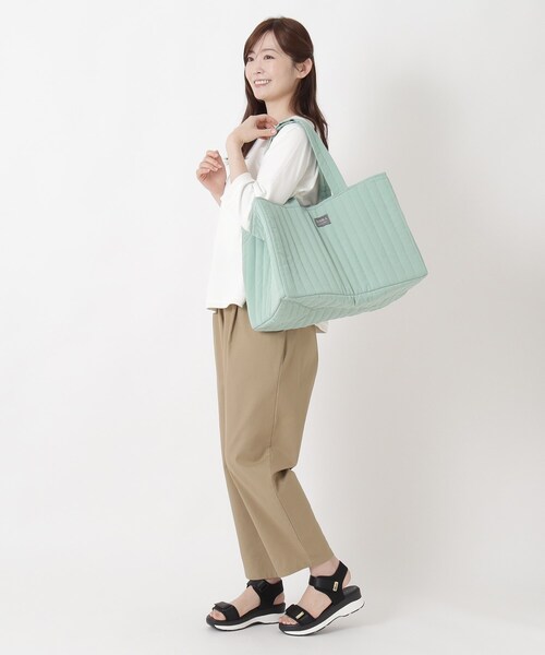 one'sterrace(ワンズテラス)の「ランカ ショッピングレジバッグ(エコバッグ/サブバッグ・レディース・グリーン系5/グレー系4・99)」の16枚目の写真