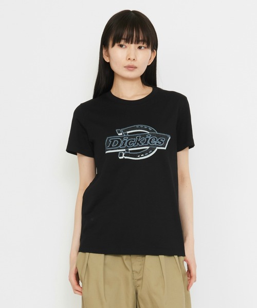 Dickies(ディッキーズ)の「グラフィックロゴTシャツ(Tシャツ/カットソー・レディース・ブラック/ホワイト/ピンク・SMALL/MEDIUM/X-SMALL)」の2枚目の写真