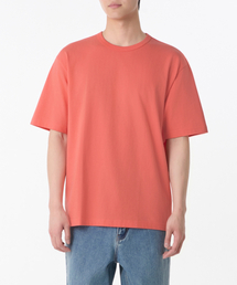 リラックスフィットクルーネックTシャツ [リビングコーラル]