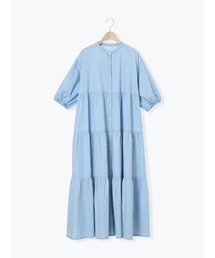 【接触冷感】ライトオンスデニムワンピース