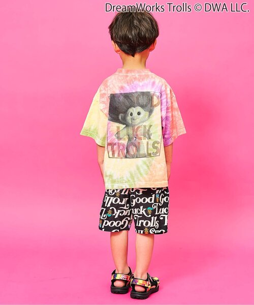 F.O.KIDS(エフオーキッズ)の「トロールズ タイダイTシャツ(Tシャツ/カットソー・キッズ・パープル/レインボー・150/140/130/120/110/100/90/80)」の8枚目の写真
