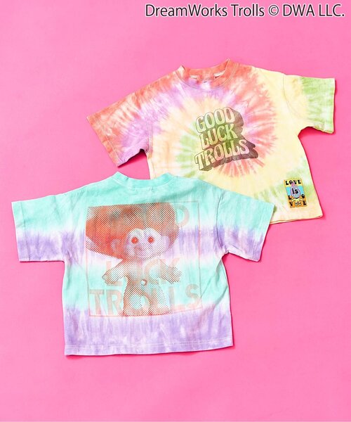 F.O.KIDS(エフオーキッズ)の「トロールズ タイダイTシャツ(Tシャツ/カットソー・キッズ・パープル/レインボー・150/140/130/120/110/100/90/80)」の10枚目の写真