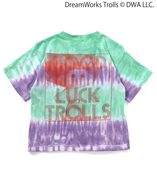 F.O.KIDS(エフオーキッズ)の「トロールズ タイダイTシャツ(Tシャツ/カットソー・キッズ・パープル/レインボー・150/140/130/120/110/100/90/80)」の3枚目の写真