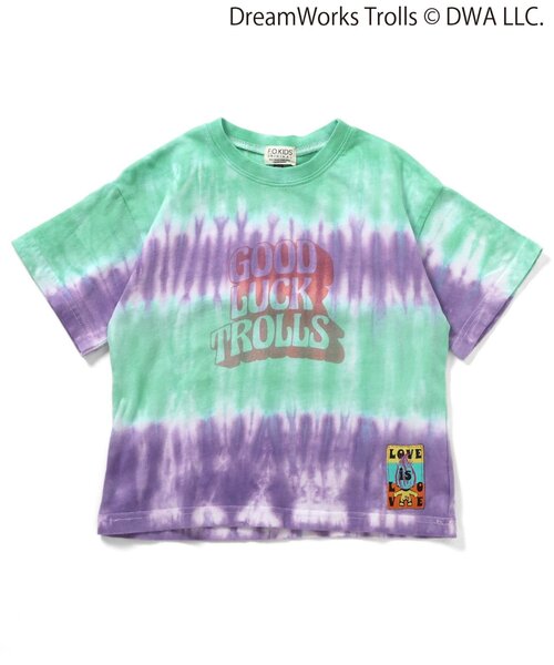 F.O.KIDS(エフオーキッズ)の「トロールズ タイダイTシャツ(Tシャツ/カットソー・キッズ・パープル/レインボー・150/140/130/120/110/100/90/80)」の15枚目の写真