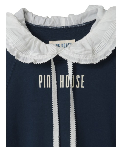 PINK HOUSE(ピンクハウス)の「ローンフード付きスウェットワンピース(ワンピース・レディース・ピンク/レッド/ネイビー/ブラック/トップグレー・フリー)」の8枚目の写真