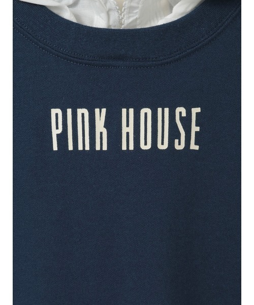 PINK HOUSE(ピンクハウス)の「ローンフード付きスウェットワンピース(ワンピース・レディース・ピンク/レッド/ネイビー/ブラック/トップグレー・フリー)」の12枚目の写真