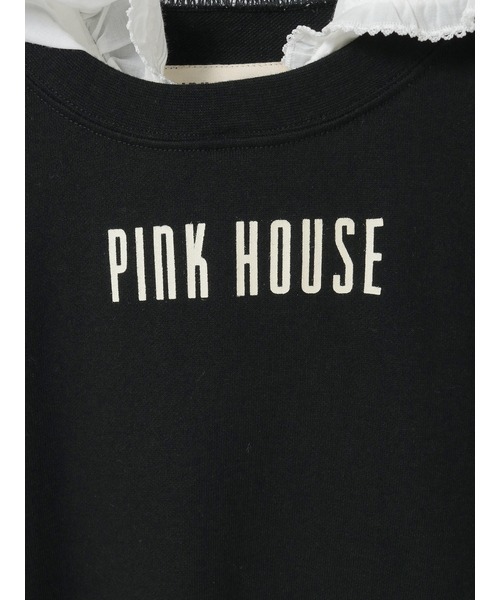 PINK HOUSE(ピンクハウス)の「ローンフード付きスウェットワンピース(ワンピース・レディース・ピンク/レッド/ネイビー/ブラック/トップグレー・フリー)」の13枚目の写真