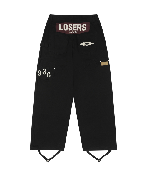 LOSERS CLUB(ルーザーズクラブ)の「ダブルニデミジカーペンターワイドコットンパンツブラック(デニムパンツ・レディース・その他・XL/S/M/L)」の3枚目の写真
