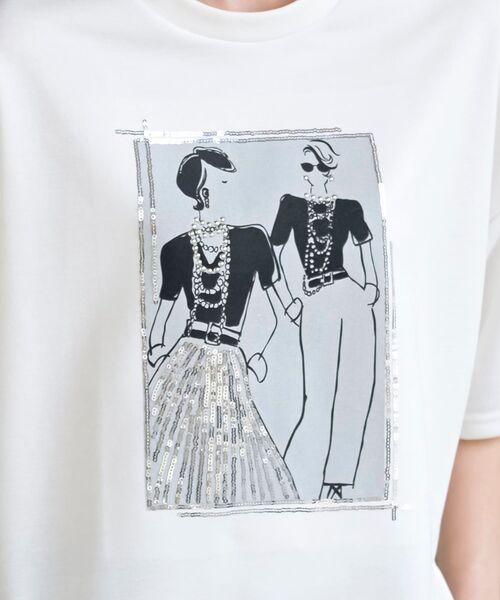 rps（アールピーエス）の「ペアースパンコールＧｉｒｌワイドＴ（Tシャツ/カットソー・レディース・ライトグレー/ブラック/オフホワイト・フリー）」の11枚目の写真