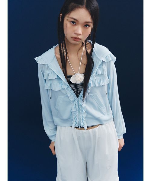 FURFUR(ファーファー)の「撥水2WAYトラックパンツ〈接触冷感(表地)〉(その他パンツ・レディース・ピンク/ブラック/オフホワイト・F)」の5枚目の写真