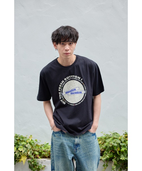 THE PLATINUM SELECT（ザ プラチナム セレクト）の「【mentos/メントス】グラフィックTシャツ　ユニセックス/カジュアル/お菓子（Tシャツ/カットソー・メンズ・ホワイト系2/ライトグリーン/ホワイト/ブラック系3/ブラック/ホワイト系3/パープル系2/ブラック系2/パープル/パープル系3/ライトグリーン系3/ライトグリーン系2・X-LARGE/LARGE/MEDIUM）」の6枚目の写真
