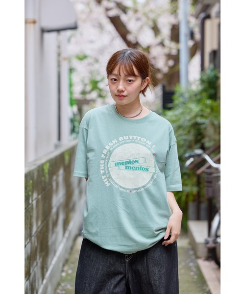 THE PLATINUM SELECT（ザ プラチナム セレクト）の「【mentos/メントス】グラフィックTシャツ　ユニセックス/カジュアル/お菓子（Tシャツ/カットソー・メンズ・ホワイト系2/ライトグリーン/ホワイト/ブラック系3/ブラック/ホワイト系3/パープル系2/ブラック系2/パープル/パープル系3/ライトグリーン系3/ライトグリーン系2・X-LARGE/LARGE/MEDIUM）」の9枚目の写真