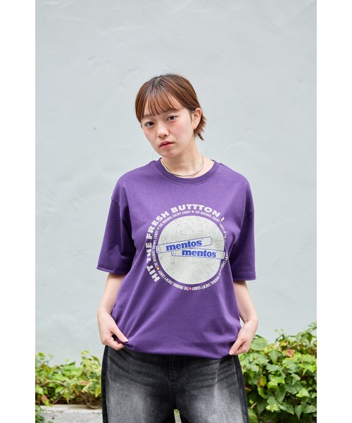 THE PLATINUM SELECT（ザ プラチナム セレクト）の「【mentos/メントス】グラフィックTシャツ　ユニセックス/カジュアル/お菓子（Tシャツ/カットソー・メンズ・ホワイト系2/ライトグリーン/ホワイト/ブラック系3/ブラック/ホワイト系3/パープル系2/ブラック系2/パープル/パープル系3/ライトグリーン系3/ライトグリーン系2・X-LARGE/LARGE/MEDIUM）」の12枚目の写真