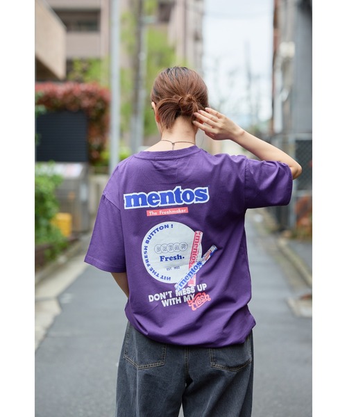 THE PLATINUM SELECT（ザ プラチナム セレクト）の「【mentos/メントス】グラフィックTシャツ　ユニセックス/カジュアル/お菓子（Tシャツ/カットソー・メンズ・ホワイト系2/ライトグリーン/ホワイト/ブラック系3/ブラック/ホワイト系3/パープル系2/ブラック系2/パープル/パープル系3/ライトグリーン系3/ライトグリーン系2・X-LARGE/LARGE/MEDIUM）」の17枚目の写真