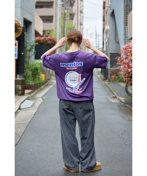 THE PLATINUM SELECT（ザ プラチナム セレクト）の「【mentos/メントス】グラフィックTシャツ　ユニセックス/カジュアル/お菓子（Tシャツ/カットソー・メンズ・ホワイト系2/ライトグリーン/ホワイト/ブラック系3/ブラック/ホワイト系3/パープル系2/ブラック系2/パープル/パープル系3/ライトグリーン系3/ライトグリーン系2・X-LARGE/LARGE/MEDIUM）」の19枚目の写真
