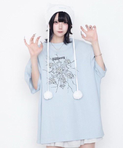 Whinny/【2026春夏新作♪】縛られしトゲトゲROSEティー（Tシャツ