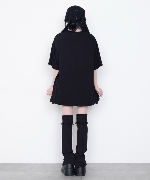 Whinny(ホワイニー)の「Whinny/縛られしトゲトゲROSEティー(Tシャツ/カットソー・レディース・ブラック/サックスブルー/ホワイト・FREE)」の14枚目の写真