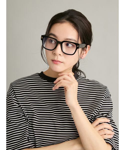 Mila Owen(ミラオーウェン)の「【EYE-CONIC SUMMER】セルスクエアダテメガネ(サングラス・レディース・ブラック・F)」の14枚目の写真