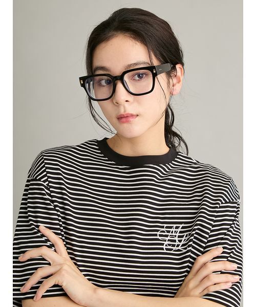 Mila Owen(ミラオーウェン)の「【EYE-CONIC SUMMER】セルスクエアダテメガネ(サングラス・レディース・ブラック・F)」の5枚目の写真