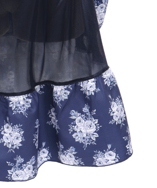 axes femme POETIQUE(アクシーズファムポエティック)の「ローズブーケ柄ミドルSK(スカート・レディース・ネイビー/ワイン/ブラック・MEDIUM)」の4枚目の写真