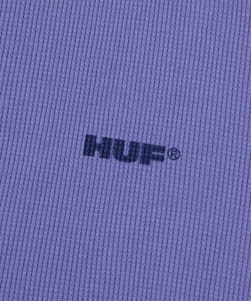 HUF（ハフ）の「ALL CAPS THERMAL CREW（Tシャツ/カットソー・メンズ・ネイビー/カモフラージュ/ブラック・S/M/L/XL）」の14枚目の写真