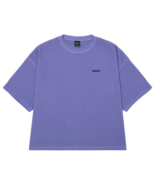 HUF（ハフ）の「ALL CAPS THERMAL CREW（Tシャツ/カットソー・メンズ・ネイビー/カモフラージュ/ブラック・S/M/L/XL）」の13枚目の写真
