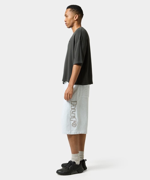HUF（ハフ）の「ALL CAPS THERMAL CREW（Tシャツ/カットソー・メンズ・ネイビー/カモフラージュ/ブラック・S/M/L/XL）」の19枚目の写真