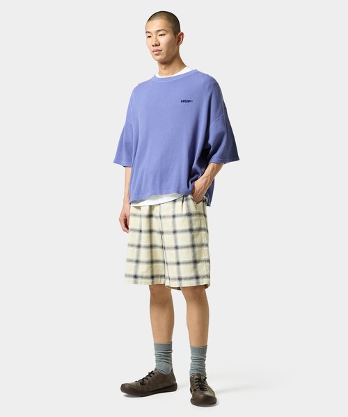 HUF（ハフ）の「ALL CAPS THERMAL CREW（Tシャツ/カットソー・メンズ・ネイビー/カモフラージュ/ブラック・S/M/L/XL）」の21枚目の写真
