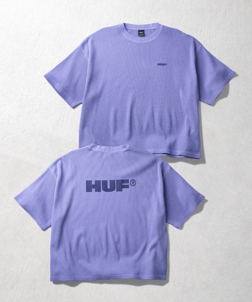 HUF（ハフ）の「ALL CAPS THERMAL CREW（Tシャツ/カットソー・メンズ・ネイビー/カモフラージュ/ブラック・S/M/L/XL）」の11枚目の写真