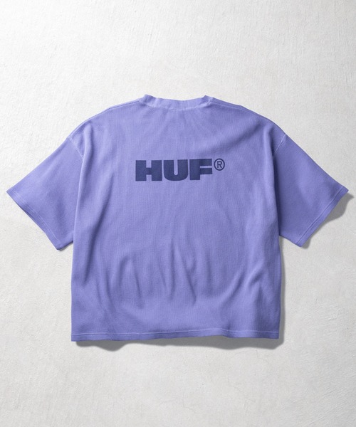 HUF（ハフ）の「ALL CAPS THERMAL CREW（Tシャツ/カットソー・メンズ・ネイビー/カモフラージュ/ブラック・S/M/L/XL）」の10枚目の写真