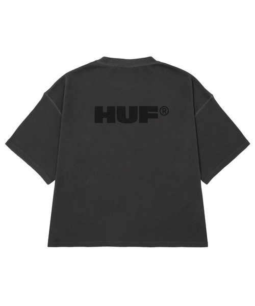 HUF（ハフ）の「ALL CAPS THERMAL CREW（Tシャツ/カットソー・メンズ・ネイビー/カモフラージュ/ブラック・S/M/L/XL）」の7枚目の写真