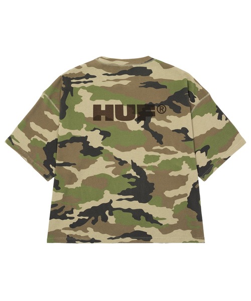 HUF（ハフ）の「ALL CAPS THERMAL CREW（Tシャツ/カットソー・メンズ・ネイビー/カモフラージュ/ブラック・S/M/L/XL）」の15枚目の写真