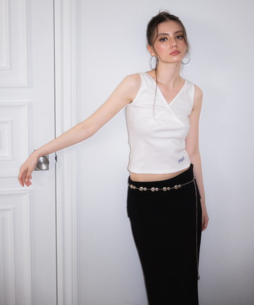 ROSEFRANTZ（ロゼフランツ）の「Wrap V-neck sleeveless [Ivory]（Tシャツ/カットソー・レディース・アイボリー・OS）」の17枚目の写真