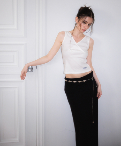 ROSEFRANTZ（ロゼフランツ）の「Wrap V-neck sleeveless [Ivory]（Tシャツ/カットソー・レディース・アイボリー・OS）」の16枚目の写真