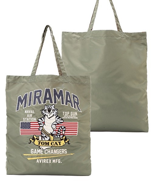 AVIREX(アヴィレックス)の「《WEB限定》NYLON TOTE BAG ”TOM CAT” / ナイロン トートバッグ トムキャット / AVIREX / アヴィレックス(トートバッグ・メンズ・イエロー/セージグリーン/ブラウン・FREE)」の8枚目の写真