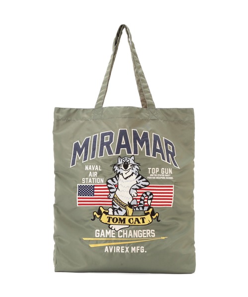 AVIREX(アヴィレックス)の「《WEB限定》NYLON TOTE BAG ”TOM CAT” / ナイロン トートバッグ トムキャット / AVIREX / アヴィレックス(トートバッグ・メンズ・イエロー/セージグリーン/ブラウン・FREE)」の5枚目の写真