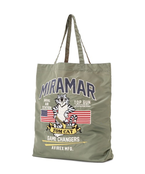 AVIREX(アヴィレックス)の「《WEB限定》NYLON TOTE BAG ”TOM CAT” / ナイロン トートバッグ トムキャット / AVIREX / アヴィレックス(トートバッグ・メンズ・イエロー/セージグリーン/ブラウン・FREE)」の6枚目の写真