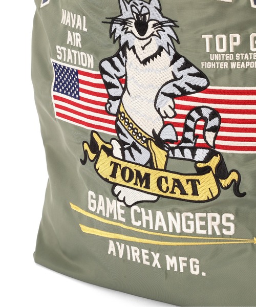 AVIREX(アヴィレックス)の「《WEB限定》NYLON TOTE BAG ”TOM CAT” / ナイロン トートバッグ トムキャット / AVIREX / アヴィレックス(トートバッグ・メンズ・イエロー/セージグリーン/ブラウン・FREE)」の11枚目の写真