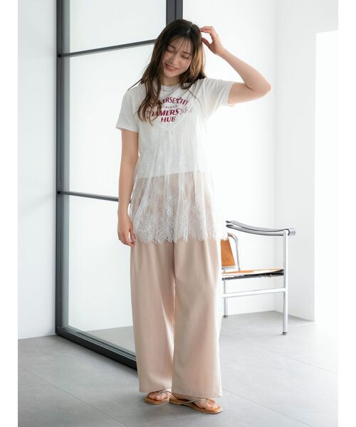 Ungrid(アングリッド)の「ウエストデザインルーズタックパンツ(その他パンツ・レディース・ベージュ/チャコールグレー・FREE)」の12枚目の写真