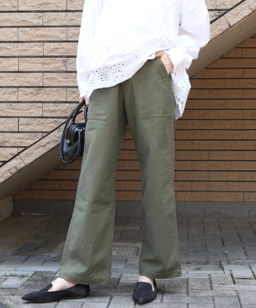 THE SHINZONE(ザ シンゾーン)の「THE SHINZONE/シンゾーン ストレートベイカーパンツ STRAIGHT BAKER PANTS 26AMSPA01(カーゴパンツ・レディース・カーキ・36/34/32)」の5枚目の写真