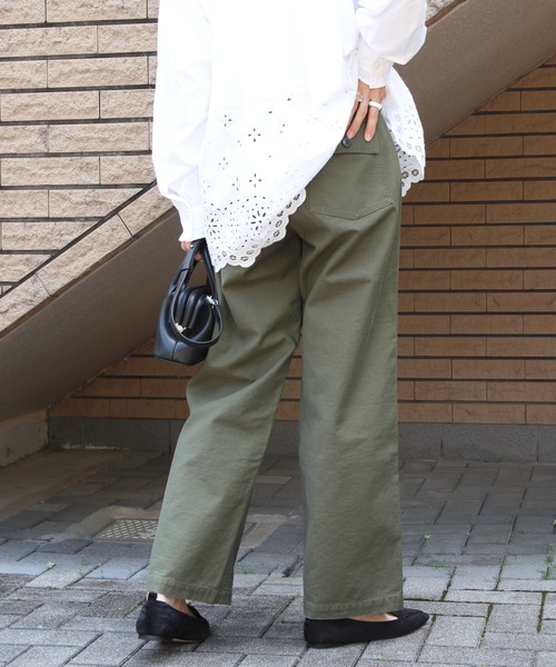 THE SHINZONE(ザ シンゾーン)の「THE SHINZONE/シンゾーン ストレートベイカーパンツ STRAIGHT BAKER PANTS 26AMSPA01(カーゴパンツ・レディース・カーキ・36/34/32)」の7枚目の写真