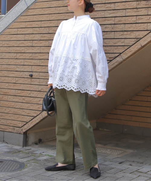 THE SHINZONE(ザ シンゾーン)の「THE SHINZONE/シンゾーン ストレートベイカーパンツ STRAIGHT BAKER PANTS 26AMSPA01(カーゴパンツ・レディース・カーキ・36/34/32)」の12枚目の写真