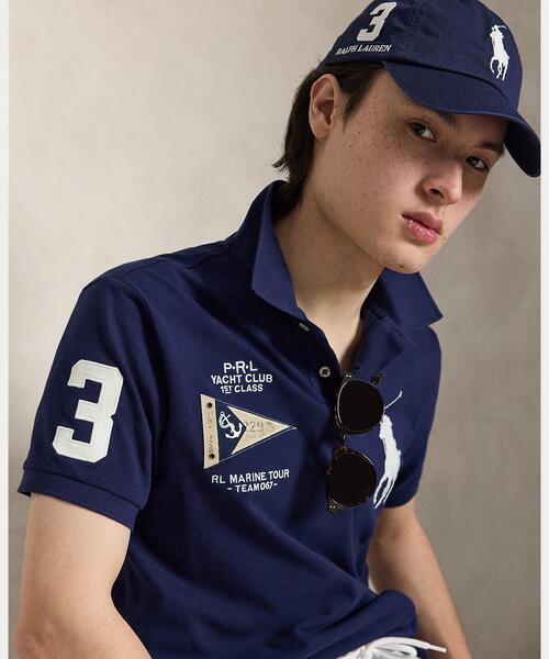 POLO RALPH LAUREN(ポロ ラルフ ローレン)の「カスタム スリム フィット Big Pony ポロシャツ(ポロシャツ・メンズ・ネイビー系1・L/M/S/XXL)」の5枚目の写真