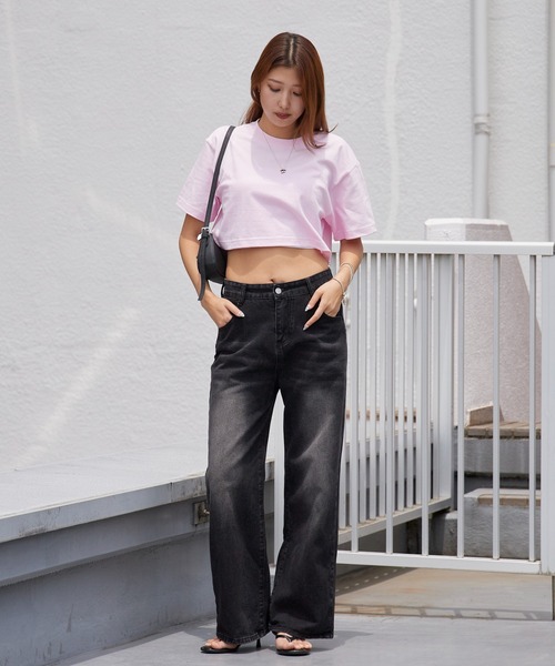 ROOPTOKYO(ループトウキョウ)の「ハイグレードコットン 5.6oz ショートTシャツ トップス 半袖 レディース ユニセックス 2026年 夏 夏服(Tシャツ/カットソー・レディース・ホワイト/ブラック/チャコール/ライトピンク・M/L)」の12枚目の写真