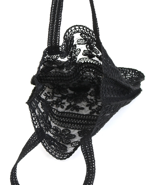 cache cache(カシュ カシュ)の「カシュカシュ cachecache / レース縦型トートバッグ(トートバッグ・レディース・アイボリー/ブラック・FREE)」の15枚目の写真