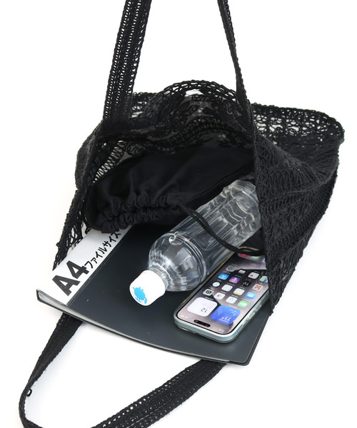 cache cache(カシュ カシュ)の「カシュカシュ cachecache / レース縦型トートバッグ(トートバッグ・レディース・アイボリー/ブラック・FREE)」の16枚目の写真