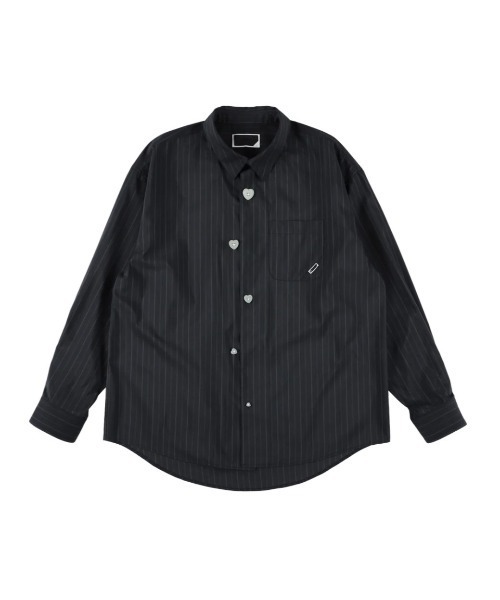 fridge(フリッジ)の「【PHINGERIN】フィンガリン FLOATING HEART POPLIN SHIRT(シャツ/ブラウス・メンズ・ネイビー・X-LARGE)」の1枚目の写真